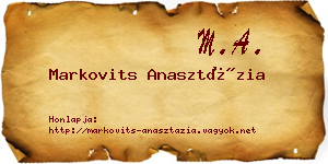 Markovits Anasztázia névjegykártya